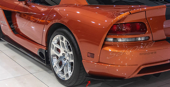Custom Dodge Viper  Coupe & Convertible Rear Lip/Diffuser (2003 - 2010) - $490.00 (Part #DG-032-RA)